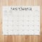 July 2025 - June 2026 Large Floral Desk Pad Monthly Blotter Calendar